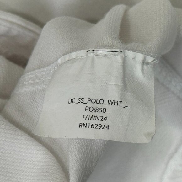 BYLT Polo Shirt Mens Large L White Premium Basics Lux Short Sleeve Stretch Golf - Picture 8 of 8